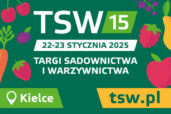 Baner: Targi Sadownictwa i Warzywnictwa 23-25 stycznia 2025