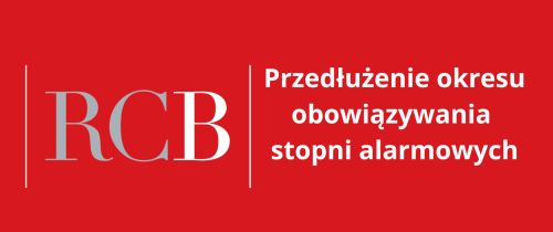 Przedłużenie okresu obowiązywania stopni alarmowych