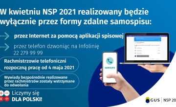 W kwietniu Narodowy Spis Powszechny 2021 tylko zdalnie