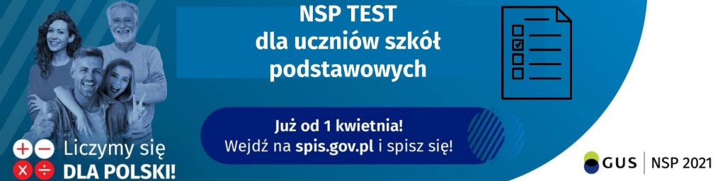 Narodowy Spis Powszechny 2021 - Test dla uczniów szkół podstawowych