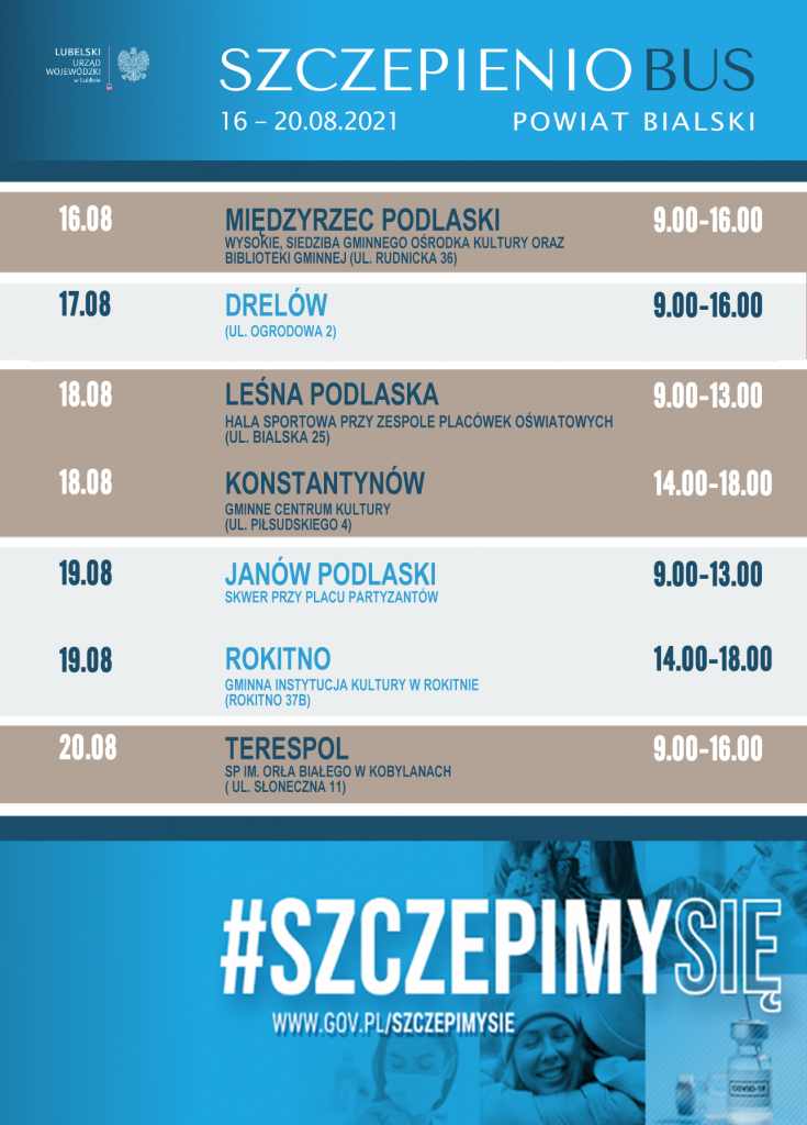 SzczepienioBius 16-20.08.2021