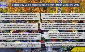 Bezpieczny dzień wszystkich świętych i dzień zaduszny 2021