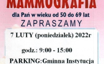Mammografia 7 luty 2022r